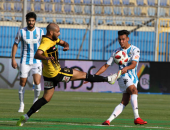 فيديو.. الإنتاج الحربى يتقدم على بيراميدز بهدف محمد رجب فى الشوط الأول