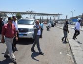 صور.. محافظ بورسعيد يتفقد منفذ الرسوة الجمركى ويشيد بالجهود الأمنية