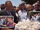 صور.. وزير الزراعة يفتتح موسم جنى القطن بالمحافظات.. أبو ستيت: 336 ألف فدان قطن بمصر والفيوم الأعلى بالصعيد.. ويؤكد: هناك منظومة جديدة لتوزيع الأسمدة ستحقق العدالة..والمزارعون يشكون انسداد مواسير الرى