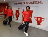 محمد صلاح يصل ملعب مباراة وست هام مع نجوم ليفربول.. صور
