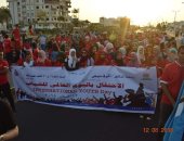 صور.. "البحر الأحمر" تحتفل باليوم العالمى للشباب بمسيرة شبابية