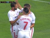 تقنية الفيديو تمنح إشبيلية الهدف الأول أمام برشلونة بالسوبر الإسباني