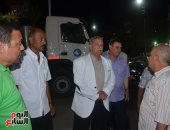 صور.. محافظ الإسماعيلية يتابع حل مشكلة الصرف الصحى بالشيخ زايد