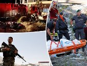 صور.. العالم هذا المساء.. 35 قتيلا فى انهيار جسر جنوة بإيطاليا.. مصرع 24 شخصا فى حادث بالإكوادور.. اعتقال سائق بعد اصطدام سيارته بحاجز أمام البرلمان البريطانى.. و الجيش الأفغانى ينتشر فى مدينة غزنة