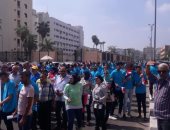 صور.. مسيرة شبابية ببورسعيد ضمن احتفالات وزارة الرياضة باليوم العالمى للشباب