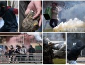 اشتباكات عنيفة بين المتظاهرين والشرطة فى كولومبيا للمطالبة بإقالة الحكومة