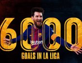 ميسي يسجل هدف برشلونة الـ6000 فى الدوري الإسباني بشباك ألافيس.. فيديو