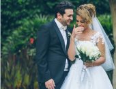 روح قلبى.. مصطفى خاطر يهنئ زوجته على مرور عام من زفافهما