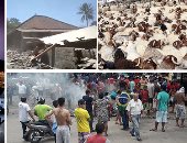 صور.. العالم هذا المساء.. هطول أمطار وعواصف ترابية بالأراضى المقدسة.. 4 زلازل تضرب إندونيسيا.. سكان بلدة برازيلية يطردون فنزويليين بعد طعن صاحب مطعم.. ومسلمو العالم يتوافدون على أسواق المواشى لشراء الأضاحى