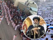 "أقباط ومسلمين" كلنا معيدين.. الأقباط يحتفلون بعيد العذراء مع تكبيرات الأضحى.. ذبح آلاف الخراف نذورا في دير العذراء بدرنكة فى أسيوط.. والمسلمون يتسابقون لنيل بركة أم النور فى يوم عرفة