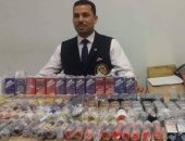 جمارك مطار برج العرب تضبط محاولة تهريب كمية من زيوت الشيش الإلكترونية 