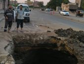 كسر ماسورة مياه فى حى الزاوية الحمراء وحملة نظافة لرفع مخلفات ذبح الأضاحى