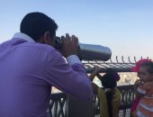 صور.. برج القاهرة يشهد توافد المحتفلين بعيد الأضحى