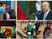 صور.. العالم هذا المساء.. الاحتلال الإسرائيلى يصيب 189 فلسطينيا فى غزة.. الفنزويليون يفرون لبيرو بسبب الأزمة الاقتصادية.. أنصار مناجاجوا يحتفلون بفوزه رئيسا لزيمبابوى.. نتنياهو يطالب دول البلطيق الضغط على إيران