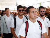 استقبال حافل لبعثة ريال مدريد فى جيرونا قبل مباراة الليلة.. فيديو