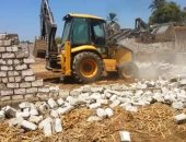 إزالة 15 حالة تعدى على النيل وأملاك الدولة بسوهاج