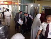 صور.. مطار برج العرب يستقبل الحجاج العائدين من موسم الحج