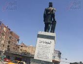صور...نرصد تمثال الخديوى إسماعيل بعد استعادة وزارة الثقافة شكله الأصلى