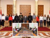 السيسى يلتقى البابا تواضروس ووفد ملتقى الشباب العالمى الأول للكنيسة القبطية الأرثوذكسية.. الرئيس: مصر لا تنظر لأبنائها وفقا لأى منظور سوى "الوطنى".. ويؤكد: نحترم الكنيسة المصرية ونعتز بأبنائنا الأقباط  