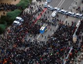 أعمال عنف وشغب فى ألمانيا والشرطة تفرق المتظاهرين بالمياه وتعتقل العشرات