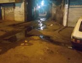 سكان شارع معوض عتريس بالمهندسين يشكون انتشار مياه الصرف