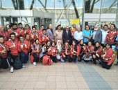 بعثة الكاراتيه تصل القاهرة بـ26 ميدالية