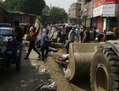 أمن الجيزة يشن حملة ضد الإشغالات والإعلانات المخالفة