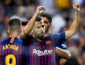 فيديو.. جوردى ألبا يضيف هدف برشلونة الثانى ضد الإنتر بدورى الابطال