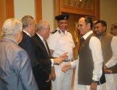 صور.. محافظ جنوب سيناء يلتقى الدارسين بكلية الدفاع الوطنى بشرم الشيخ