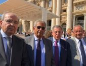  تفاصيل زيارة عمرو موسى ونجيب ساويرس وفؤاد السنيورة لبابا الفاتيكان.. صور