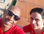 نجم الطائرة يستعد لمواجهة البرازيل فى بطولة العالم بـ"سيلفى"