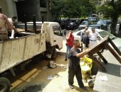 صور. . أمن الجيزة يشن حملة لإزالة الإشغالات وضبط الخارجين عن القانون  