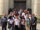 صور.. وفد من 17 طالبة إيطالية يزور جامعة القاهرة