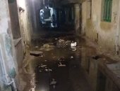 شكوى تكشف غرق شارع بمنطقة بشتيل بمياه الصرف الصحى