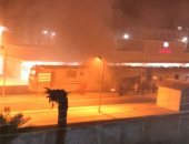 فيديو..قارئ يرصد اشتعال النيران فى قطار متجه لأسوان بقنا