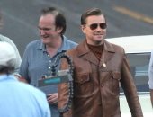 صور.. براد بيت وليوناردو من كواليس تصوير فيلم Once Upon a Time in Hollywood