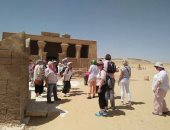 صور.. وفد ألمانى يزور منطقة "تونا الجبل" الأثرية بالمنيا