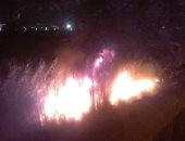 صور.. اندلاع حريق بالقرب من ديوان عام محافظة القليوبية