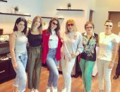 نادية الجندى تسافر الجونة بصحبة لبلبة وصبا مبارك لحضور مهرجاناها السينمائى