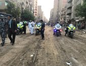 مدير أمن الجيزة يقود حملة لإزالة التعديات بشوارع العمرانية