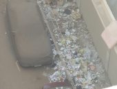  قارئ يشكو من انتشار القمامة بجوار مترو أنفاق المطرية