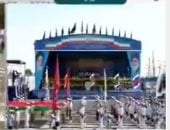 فيديو.. رئيس إيران يغادر المنصة فور استهداف مسلحين عرضا عسكريا فى الأحواز