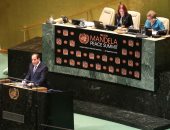 السيسى أمام الأمم المتحدة: القمة الحالية تدعو لإرساء قيم السلام العالمى