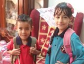 الأطفال يشاركون "اليوم السابع" صور فرحتهم فى أول يوم مدرسة