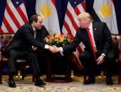 السيسى يتبادل مع "ترامب" التهنئة بالعام الجديد.. الرئيسان يؤكدان أهمية مواصلة العمل لتفعيل التعاون المشترك في المجال العسكرى ومكافحة التطرف..والرئيس: سنقتلع جذور الإرهاب .. وترامب يشيد بالتحركات المصرية