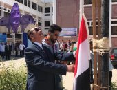 صور .. تنظيم مراسم تحية العلم فى حرم جامعة العريش