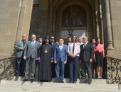 صور.. وزيرة الهجرة ووزير شئون المغتربين الأرميني يزوران بطريركية الأرثوذكس