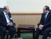 الرئيس اللبنانى ينشر صورة لقائه بالسيسى مبديا إعجابه بالتنمية الاقتصادية 