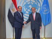 السيسي يؤكد دعم مصر لجهود الأمم المتحدة فى تحقيق السلم والأمن الدوليين