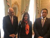 صور.. وفد البرلمان المصرى برئاسة "عبد العال" يلتقى رئيس جمهورية أيرلندا